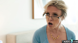 Mature stepmom cant resist stepsons dick