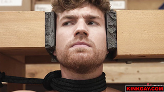 Colt Spence straddles Carter Collins face