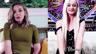 MummysGirls.com - Step-mom and stepdaughter's naughty online lesbian playtime