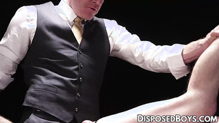 DisposedBoys.com - Suited stud Legrand Wolf slides his big cock into the sweaty hole of hottie Cole Blue