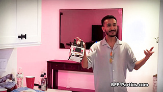 DILFs dick shared by horny Asian teen beauties