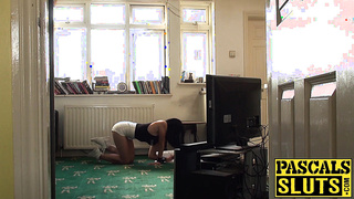 Horny Rina Ellis throatfucked and pounded by daddy Pascal