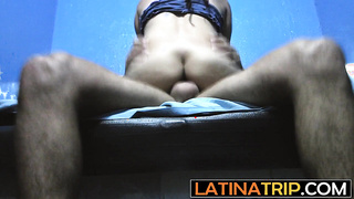 Colombian thot goes crazy on a huge cock