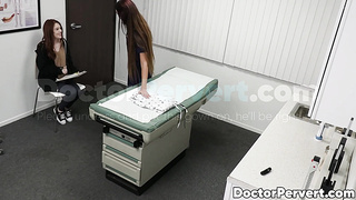 Petite redhead Madi Collins craves to taste her Doctors cock after he touched her