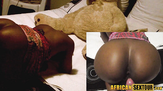 Real amateur big booty ebony GF fucked