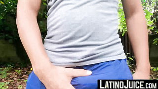 LatinoJuice.com - Straight Latino studs turned gay having outdoor foursome