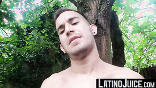 LatinoJuice.com - Straight Latino studs turned gay having outdoor foursome