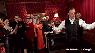 Slave trains newbie to serve cock