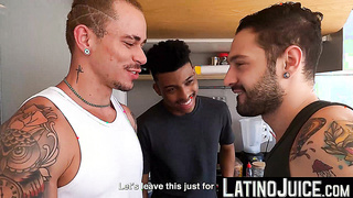 LatinoJuice.com - Sexy Igor Lucious and Andre Pijote joined forces with me to create a hot threesome