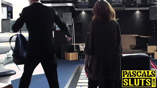 Young Lola Gatsby riding big cock ends with cum in mouth