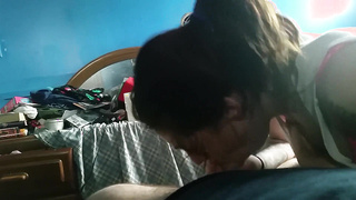 Horny Woman Sucking Big Dick