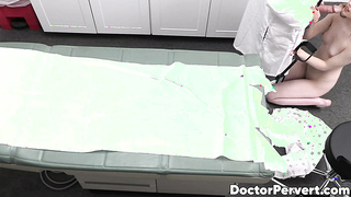 Michelle Anthony is concerned about her pussy so her doctor fingers her to check things