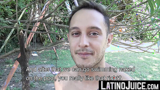 LatinoJuice.com - Aroused latinos Nacho and Rodrigo El Santo drain their cocks of juicy cum