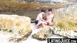 LatinoJuice.com - Devouring my stepdad Marcos dark cock until he spills loads of cum