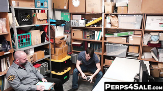 Perps4Sale.com - Slim twink thief drilled hard and ass pounded deep by thick dicked cop