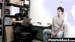 Perps4Sale.com - Male Hunk Suspect Bareback Fucked by Muscular Officer