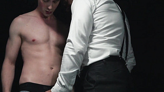 DisposedBoys.com - Gorgeous Cole Blue shoots a massive load in a hardcore dildo fucking session with suited Felix Kamp