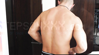 StepsonXXX.com - Muscled Jax Thirio sprays his cum on Jack and Skylers anticipating mouth