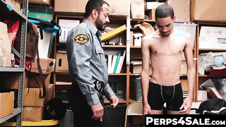 Perps4Sale.com - Skinny criminal Enjoys Hard Anal Action With Hunk Officer