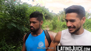 LatinoJuice.com - Promiscuous hunks Damian and Dan Lopez spends horny time together in a secluded spot