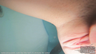 skinny hot teen underwater jacuzzi on a snowy day