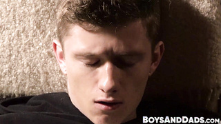 BoysAndDads.com - Bad boy Jonathan Maze unleashes his stepdads beefy cock for a feast