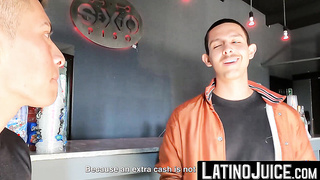 LatinoJuice.com - Cute teen Angel Crush bred hard by inked Latino Cain Gomez