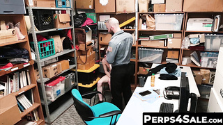 Perps4Sale.com - Skinny thief twink offers hunk cop a sloppy blowjob