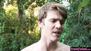 Sinful shemale in the Garden of Eden