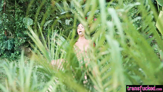 Sinful shemale in the Garden of Eden