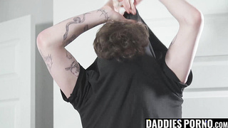 DaddiesPorno.com - Submissive twink lets his stepfather pound in his ass