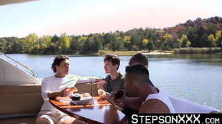 StepsonXXX.com - Caleb Morphy and Oliver Beck bred by their stepdads