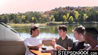 StepsonXXX.com - Caleb Morphy and Oliver Beck bred by their stepdads