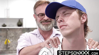 StepsonXXX.com - I disciplined my blabbermouth stepkid Dakota Lovell by thrusting my cock in his mouth