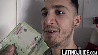 LatinoJuice.com - Alluring latino Herbert shoots out his hot milk while getting fucked in the ass