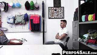 Perps4Sale.com - Black Jock Perp Fucked by Hunky Guard in the police office