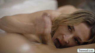 Smart product seller gives customer blowjob to buy