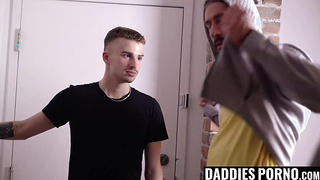 DaddiesPorno.com - Sexy muscular stepdad disciplined his troublesome stepson