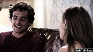 With her bf not at home his twin will do