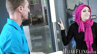Naughty Arab babe Nikki Knightly seduces her husbands brother into anal sex