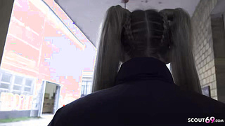 German Scout Anal Casting Crystal White