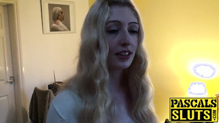 British blondie Jessica Jensen dominated by daddy Pascal