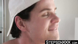 StepsonXXX.com - Muscled stepuncle Dillon Diaz bred me after tidying up his bed
