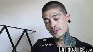 LatinoJuice.com - Inked boy Kendro and muscled Alexander satisfies their wild desires by banging each other