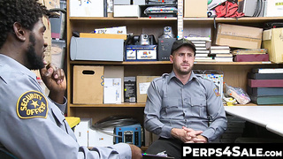 Perps4Sale.com - Hunk Black cop teases unshaved Inked Jock suspect and fucked