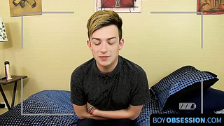 BoyObsession.com - Silas Gray's magic tricks with his eager cock springing to life fast