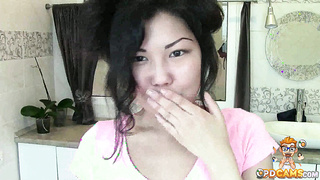 Cute Maid Masturbates in the Laundry Room