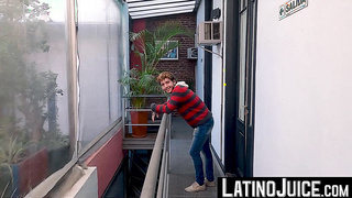 LatinoJuice.com - Pierced stud Chiwi Black swallows Latino gay Milo Star