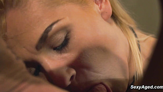 Old employer fucks blonde babe