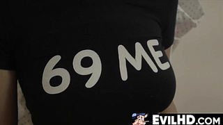 EvilHD.com - Cute busty babe Cece Capella's warm pussy destroyed in wild sex